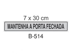 b-514-placamantenhaaportafechada